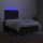 vidaXL Boxspringbett mit Matratze &amp; LED Schwarz 120x200 cm Stoff