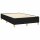 vidaXL Boxspringbett mit Matratze &amp; LED Schwarz 120x200 cm Stoff