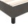 vidaXL Boxspringbett mit Matratze Dunkelgrau 90x190 cm Samt