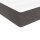 vidaXL Boxspringbett mit Matratze Dunkelgrau 90x190 cm Samt