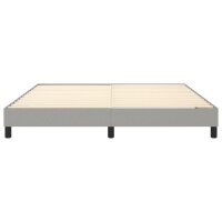 vidaXL Boxspringbett Hellgrau 160x200 cm Stoff