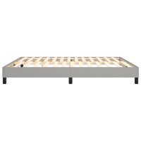 vidaXL Boxspringbett Hellgrau 160x200 cm Stoff