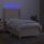 vidaXL Boxspringbett mit Matratze &amp; LED Creme 100x200 cm Stoff