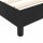 vidaXL Boxspringbett mit Matratze Schwarz 120x200 cm Samt