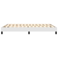 vidaXL Boxspringbett Wei&szlig; 140x190 cm Kunstleder