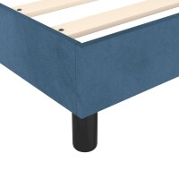 vidaXL Boxspringbett Dunkelblau 180x200 cm Samt