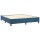 vidaXL Boxspringbett Dunkelblau 180x200 cm Samt