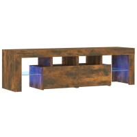 vidaXL TV-Schrank mit LED-Leuchten R&auml;uchereiche 140x36,5x40 cm