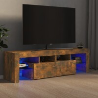 vidaXL TV-Schrank mit LED-Leuchten R&auml;uchereiche 140x36,5x40 cm