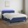 vidaXL Boxspringbett mit Matratze &amp; LED Blau 140x200 cm Stoff