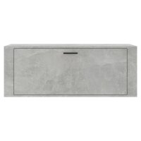 vidaXL Wand-Schuhschrank Betongrau 100x35x38 cm Holzwerkstoff