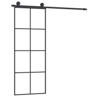 vidaXL Schiebetür mit Beschlag 76x205 cm ESG-Glas...