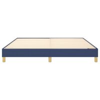 vidaXL Boxspringbett Blau 180x200 cm Stoff