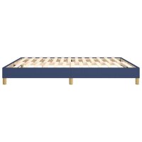 vidaXL Boxspringbett Blau 180x200 cm Stoff