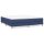 vidaXL Boxspringbett Blau 180x200 cm Stoff