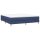 vidaXL Boxspringbett Blau 180x200 cm Stoff