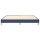 vidaXL Boxspringbett Blau 180x200 cm Stoff