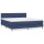 vidaXL Boxspringbett mit Matratze Blau 180x200 cm Stoff