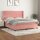 vidaXL Boxspringbett mit Matratze Rosa 180x200 cm Samt