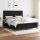 vidaXL Boxspringbett mit Matratze Schwarz 180x200 cm Stoff