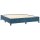 vidaXL Boxspringbett mit Matratze Dunkelblau 160x200 cm Samt