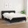 vidaXL Boxspringbett mit Matratze Schwarz 140x200 cm Stoff