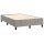 vidaXL Boxspringbett mit Matratze &amp; LED Hellgrau 120x200 cm Samt