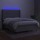 vidaXL Boxspringbett mit Matratze &amp; LED Hellgrau 140x200 cm Stoff