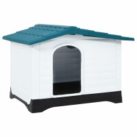 vidaXL Hundeh&uuml;tte Blau 90,5x68x66 cm Polypropylen