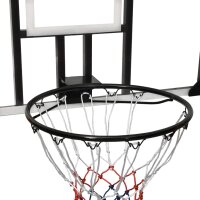 vidaXL Basketballkorb Transparent 106x69x3 cm Polycarbonat