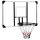 vidaXL Basketballkorb Transparent 106x69x3 cm Polycarbonat