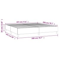 vidaXL Boxspringbett Schwarz 200x200 cm Stoff