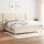 vidaXL Boxspringbett mit Matratze Creme 200x200 cm Stoff