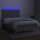 vidaXL Boxspringbett mit Matratze &amp; LED Hellgrau 140x190 cm Stoff