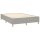 vidaXL Boxspringbett mit Matratze &amp; LED Hellgrau 140x190 cm Stoff