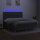 vidaXL Boxspringbett mit Matratze &amp; LED Dunkelgrau 180x200 cm Stoff