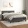 WOWONA Boxspringbett mit Matratze Dunkelgrau 140x190 cm Samt