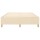 vidaXL Boxspringbett Creme 140x190 cm Stoff