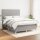 vidaXL Boxspringbett mit Matratze Hellgrau 140x190 cm Stoff