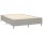 vidaXL Boxspringbett mit Matratze Hellgrau 140x190 cm Stoff