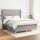 vidaXL Boxspringbett mit Matratze Hellgrau 140x190 cm Stoff