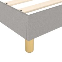 vidaXL Boxspringbett mit Matratze Hellgrau 140x190 cm Stoff