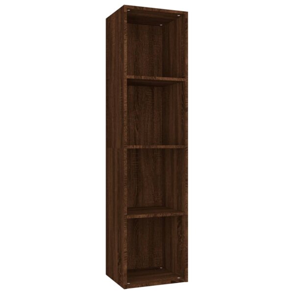 vidaXL B&uuml;cherschrank/TV-Schrank Braun Eichen-Optik 36x30x143 cm