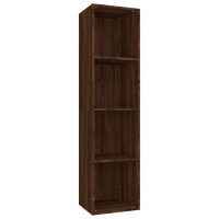 vidaXL B&uuml;cherschrank/TV-Schrank Braun Eichen-Optik 36x30x143 cm