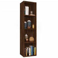 vidaXL B&uuml;cherschrank/TV-Schrank Braun Eichen-Optik 36x30x143 cm