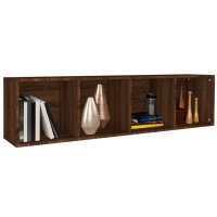 vidaXL B&uuml;cherschrank/TV-Schrank Braun Eichen-Optik 36x30x143 cm