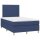 vidaXL Boxspringbett mit Matratze &amp; LED Blau 120x200 cm Stoff