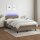 vidaXL Boxspringbett mit Matratze &amp; LED Taupe 120x200 cm Stoff