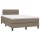 vidaXL Boxspringbett mit Matratze Taupe 120x200 cm Stoff