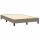 vidaXL Boxspringbett mit Matratze Taupe 120x200 cm Stoff